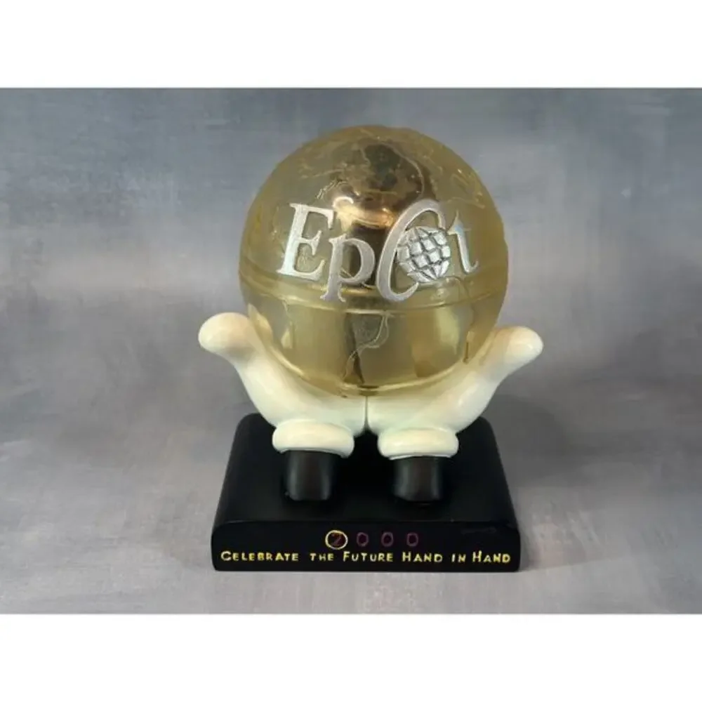Vintage DISNEY EPCOT 2000 MILLENNIUM WATCH w/ Globe Hand in Hand 737/2000‎